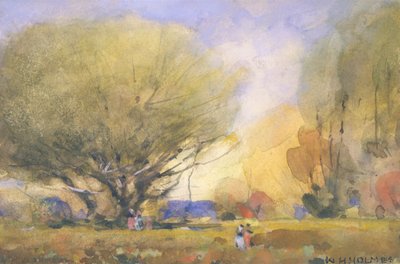 Sommerscene, ca. 1920. af William Henry Holmes