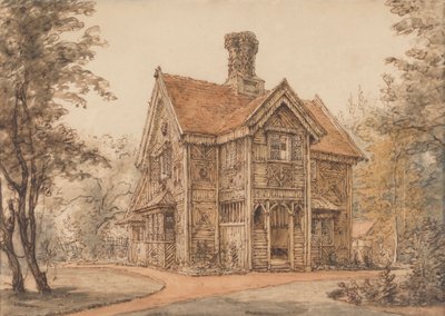 En Lodge ved Cassiobury af William Henry Hunt