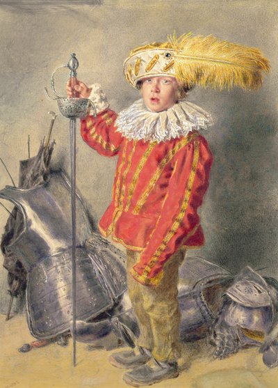 En kriger fed af William Henry Hunt