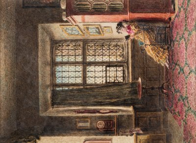 Et interiør (Hardwick Hall) af William Henry Hunt