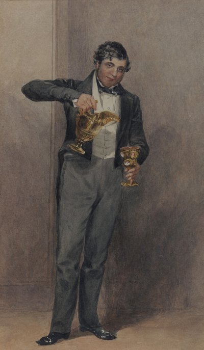 Butler, ca. 1827 (akvarel på papir) af William Henry Hunt