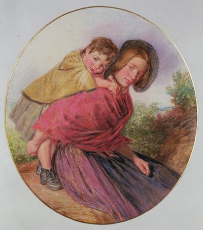 Mor og Barn af William Henry Hunt