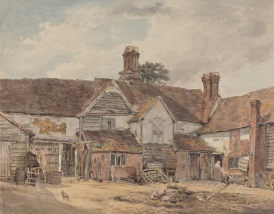 Gamle landbrugsbygninger af William Henry Hunt