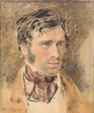 Portræt af en mand af William Henry Hunt