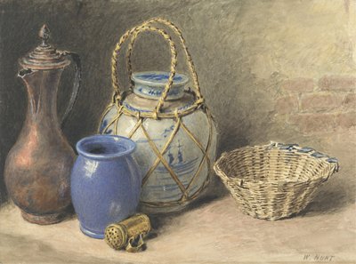 Stilleben med ingefærkrukke, ca. 1825 (wc over grafit på papir) af William Henry Hunt