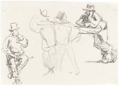 Studier af en mandsfigur af William Henry Hunt