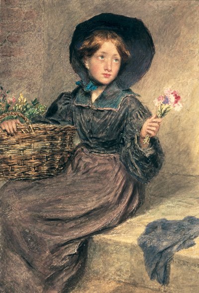 Blomsterpigen af William Henry Hunt