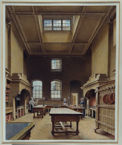 The Kitchen at Chatsworth, ca. 1830 (akvarel på papir) af William Henry Hunt
