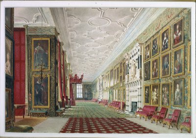 The Long Gallery, Hardwick af William Henry Hunt