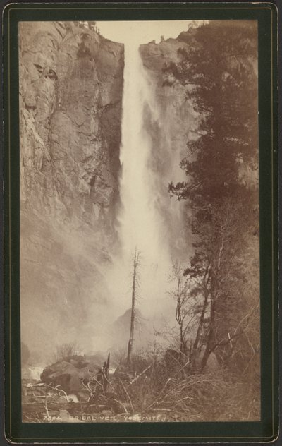 Bridal Veil, Yosemite af William Henry Jackson