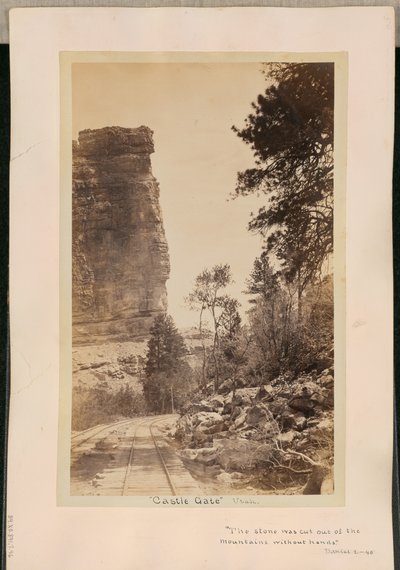 "Castle Gate." Utah af William Henry Jackson