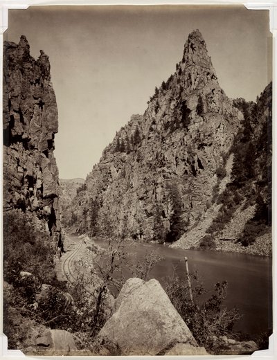 Currecanti Needle, Black Cañon of the Gunnison, før 1880. af William Henry Jackson
