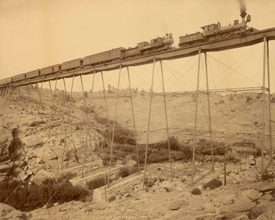 Dale Creek Bridge, Wyoming af Jackson af William Henry Jackson