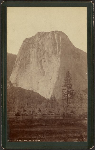 El Capitan, Yosemite af William Henry Jackson
