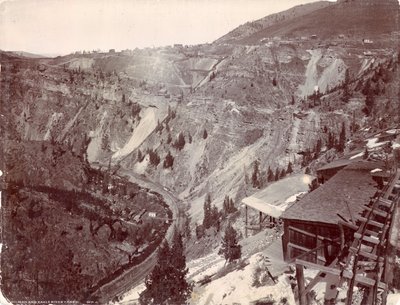 Gilman og Eagle River Canyon, ca. 1880-90 af William Henry Jackson