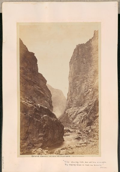 Grand Canyon ved Arkansas-floden. Colorado af William Henry Jackson