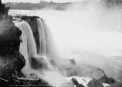 Horseshoe Falls fra Goat Island, Niagara, ca. 1880-97 af William Henry Jackson