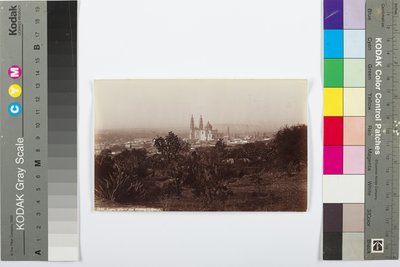 Lagos, generel visning af katedralen, 1883-1884 (albumin print) af William Henry Jackson