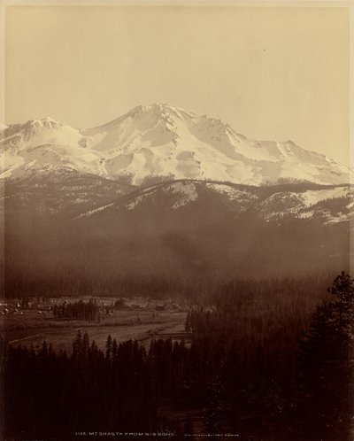 Mount Shasta set fra Sissions af William Henry Jackson