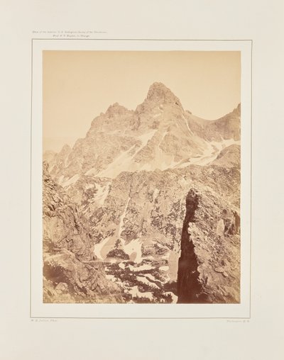 Hayden-bjerget eller Great Teton af William Henry Jackson