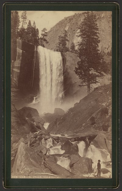 Vernal Falls. Yosemite. af William Henry Jackson