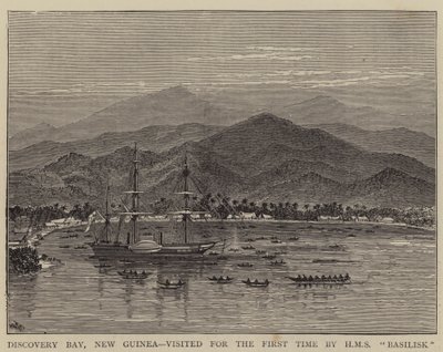 Discovery Bay, New Guinea, besøgt for første gang af HMS Basilisk af William Henry James Boot
