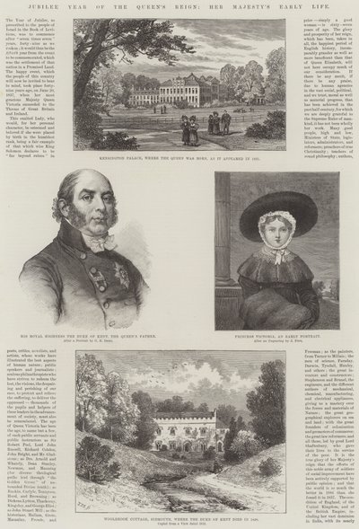 Jubilæumsåret for Dronningens regeringstid, Hendes Majestæts tidlige liv af William Henry James Boot
