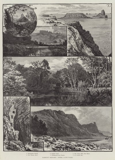Vandrende skitser, Gower, South Wales af William Henry James Boot