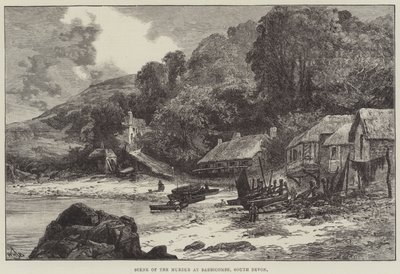 Mordets scene i Babbacombe, South Devon af William Henry James Boot