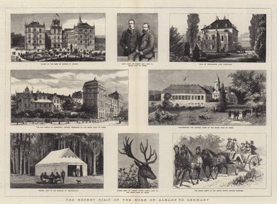 Det seneste besøg af hertugen af Albany i Tyskland af William Henry James Boot