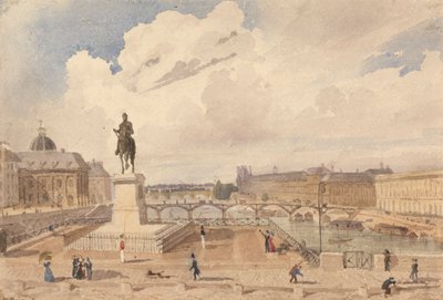 Udsigt fra Pont Neuf af William Henry Lake Price