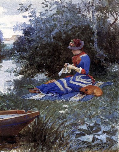 En stille eftermiddag, 1880 af William Henry Lippincott