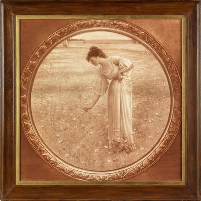 Flowers of the Field (fotografisk gengivelse trykt i sepia) af William Henry Margetson