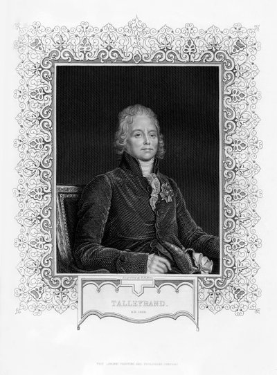 Charles Maurice de Talleyrand-Perigord, fransk diplomat, 1800-tallet. af William Henry Mote