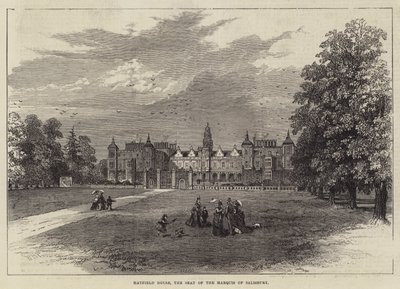 Hatfield House, sæde for markisen af Salisbury af William Henry Pike