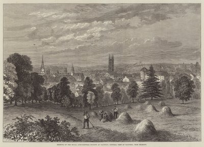 Møde i Royal Agricultural Society i Taunton, General View of Taunton, fra Belmont af William Henry Pike