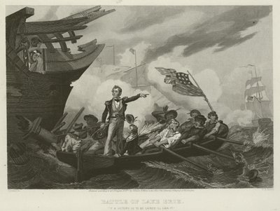 Slaget ved Eriesøen, 1813 af William Henry Powell