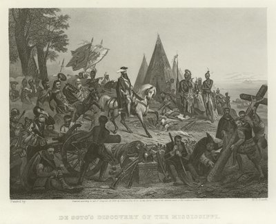De Sotos opdagelse af Mississippi af William Henry Powell