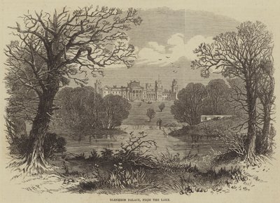 Blenheim Palace, fra søen af William Henry Prior