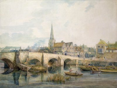 Bedford Bridge, Bedford af William Henry Pyne