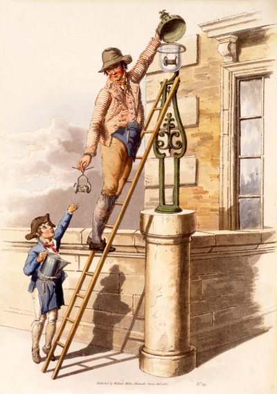 Lommetænder, fra The Costumes of Great Britain, udg. af Henry Miller, 1805 (håndkoloreret tryk) af William Henry Pyne