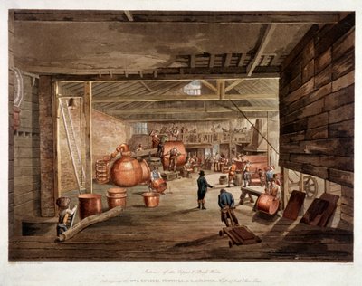 Shoe Lane, London, c1806 af William Henry Pyne