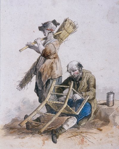 To stolemænd, Provincial Characters, 1804 af William Henry Pyne
