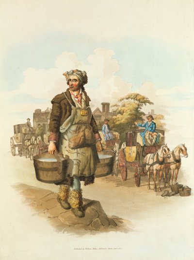 Vandbærer, 1808 af William Henry Pyne