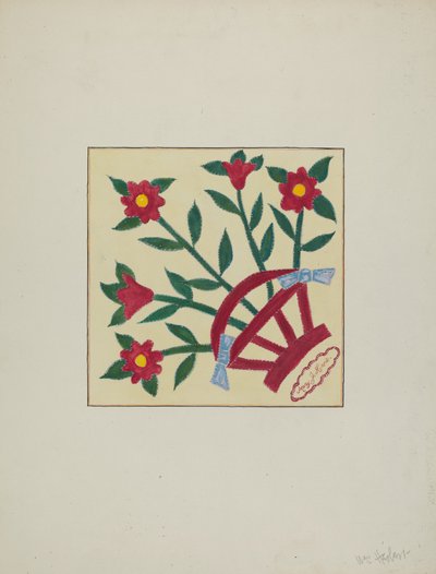 Stykket Quilt 1 Square, ca. 1940. af William Herbert