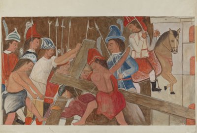 Station of the Cross No. 3: Jesus Falls the First Time, ca. 1936. af William Herbert
