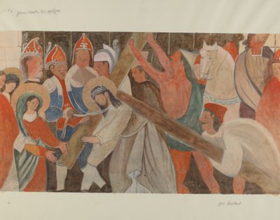 Korsets station nr. 4: Jesus møder sin mor, ca. 1936. af William Herbert