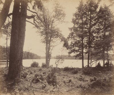 Ganoga-søen, ca. 1895 (foto) af William Herman Rau