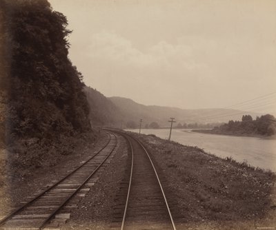 Hemlock Run Curve, nær Towanda, ca. 1895 (foto) af William Herman Rau
