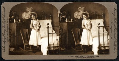 Oh That Corset After the Opera, ca. 1900 (sepia foto) (se også 473263) af William Herman Rau